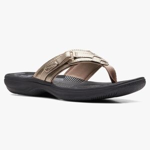 Clark's Breeze Sea Flip-Flop Gold Limited Edition Women's Size 11M